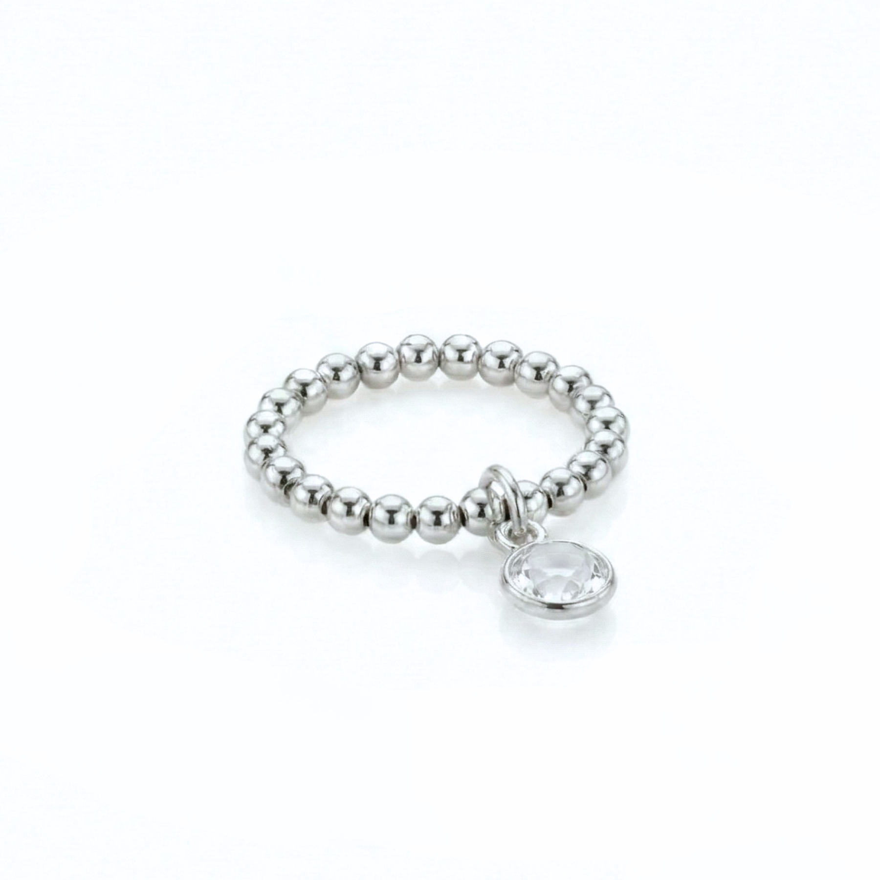 Clear Quartz April Birthstone Ring