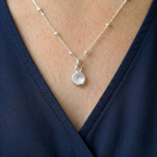 Collier en Quartz Clair Pierre de Naissance d'Avril