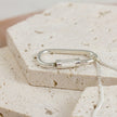 Climbing Carabiner Silver Necklace