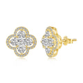 Clover  Stud earrings 18k gold