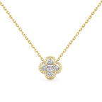 Clover necklace 18k gold
