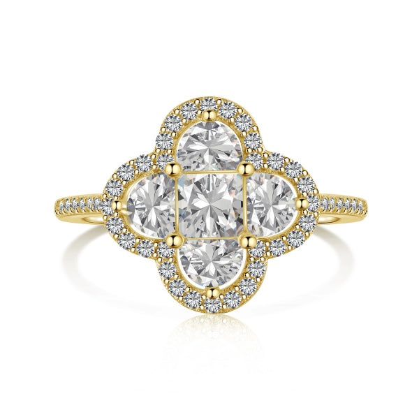Clover 18k Gold Ring