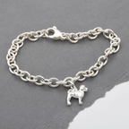 Cockapoo Silver Dog Charm