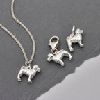Cockapoo Silver Dog Charm