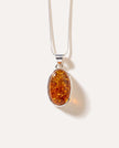 Cognac Amber Sol Pendant