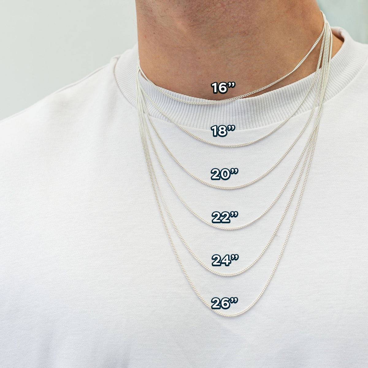 Octagon Vegvisir Viking Rune Personalised Silver Necklace
