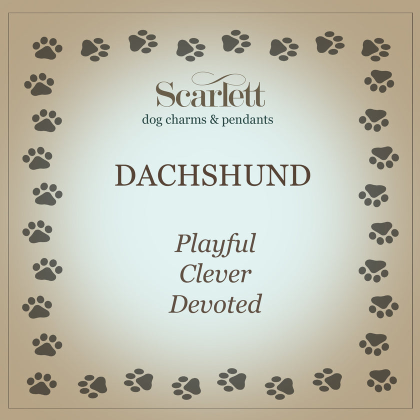 Dachshund Silver Dog Charm Bracelet