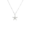 Dainty Silver Real Starfish Necklace