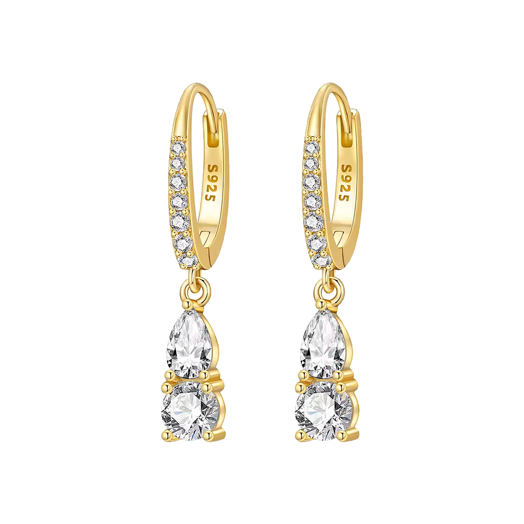 Gold drop earrings