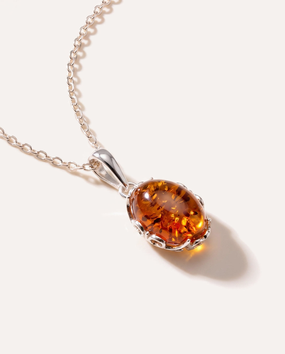 Demi Amber Drop Pendant