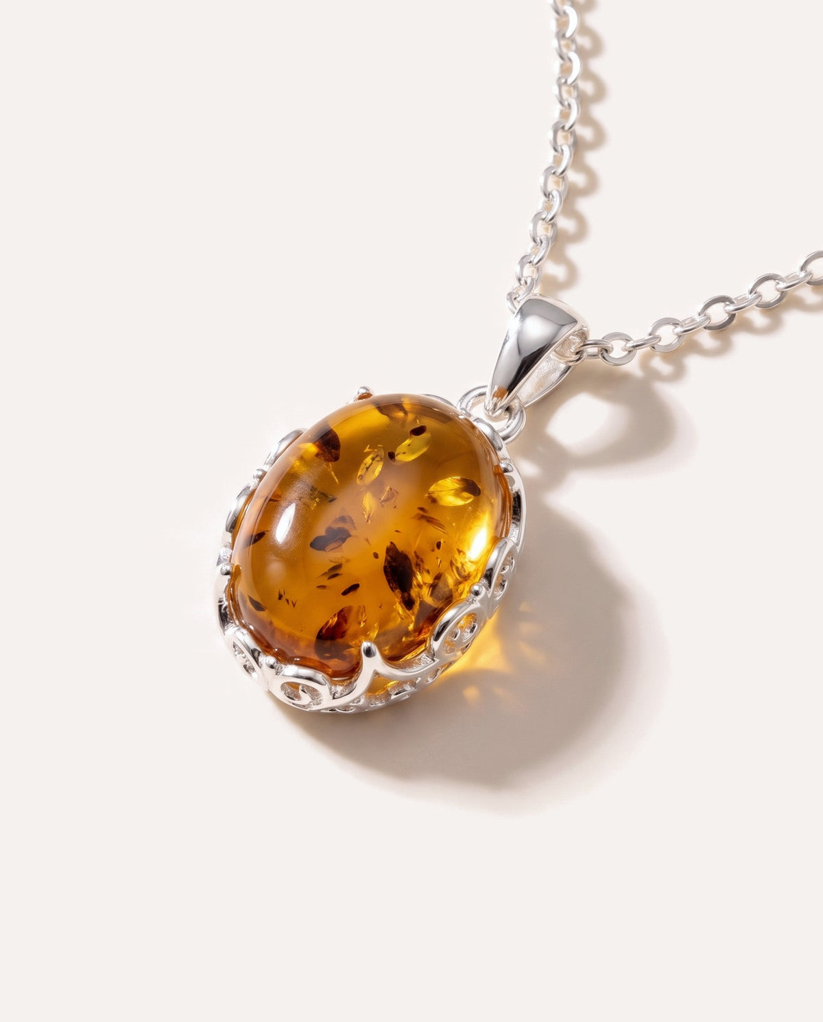 Demi Amber Drop Pendant