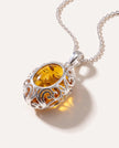 Demi Amber Drop Pendant