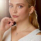 Diamonfire Infinity Zirconia Drop Earrings