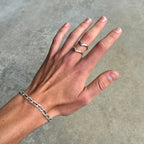 Double Arrow Silver Ring