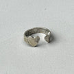 Crossed Hearts Silver Ring