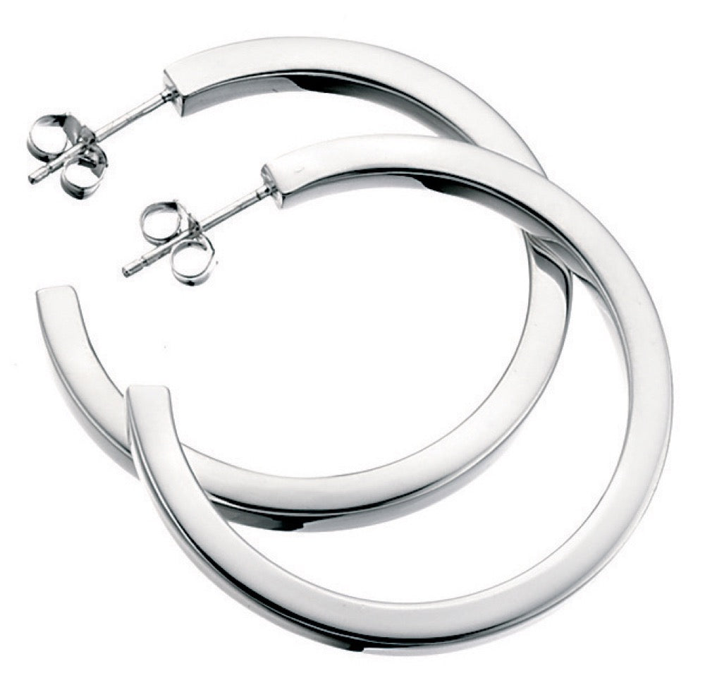 Beginnings Square Cut Hoop Earrings