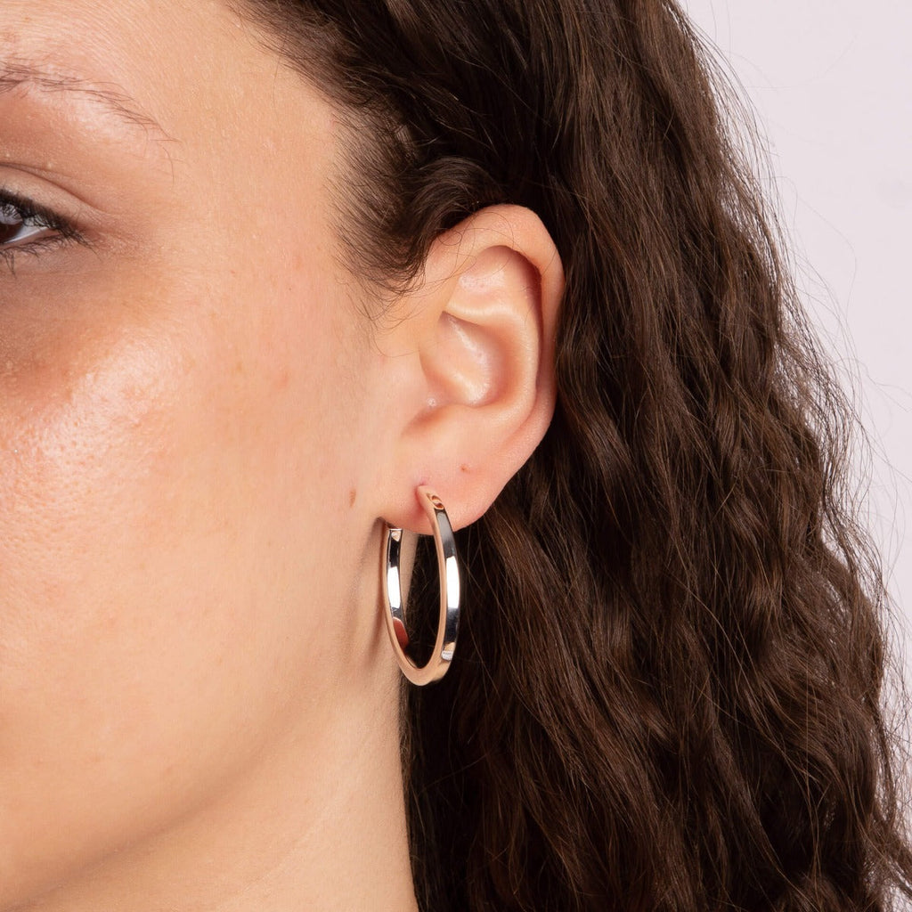 Beginnings Square Cut Hoop Earrings