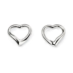 Beginnings Small Open Heart Stud Earrings