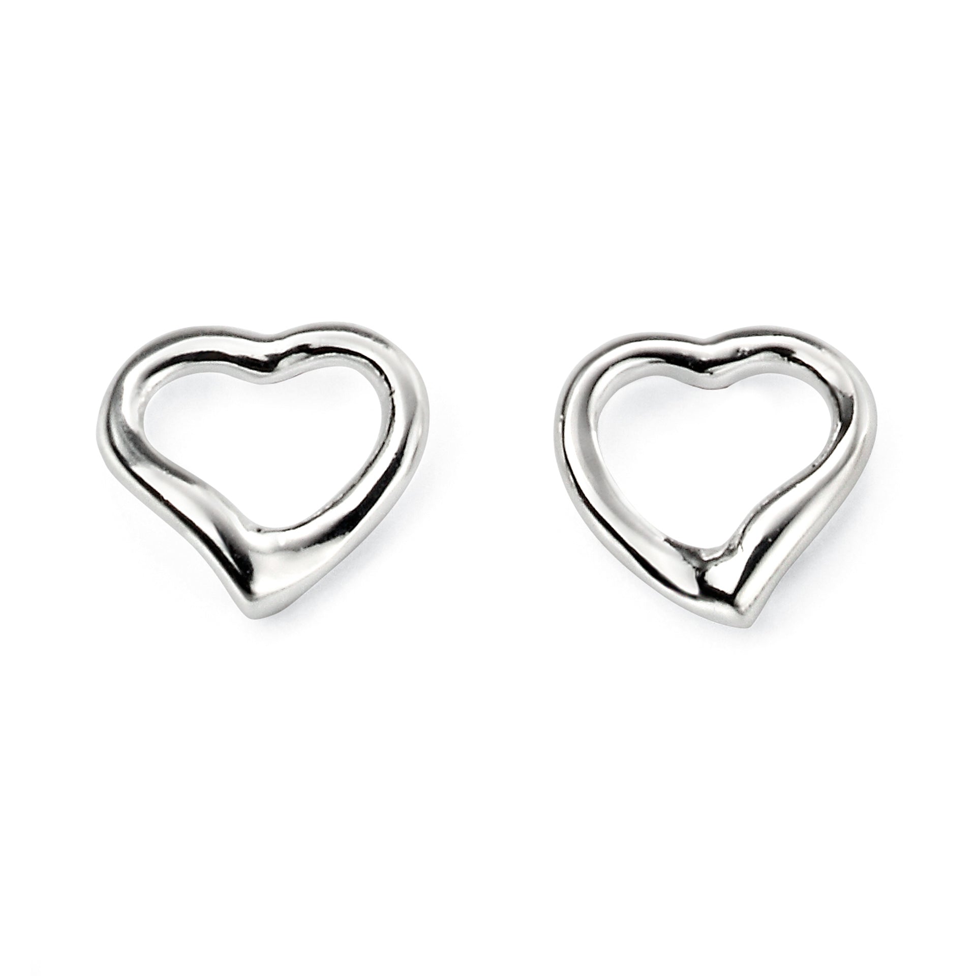 Beginnings Small Open Heart Stud Earrings