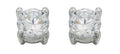 Beginnings Round Stud Earrings with Cubic Zirconia 5mm