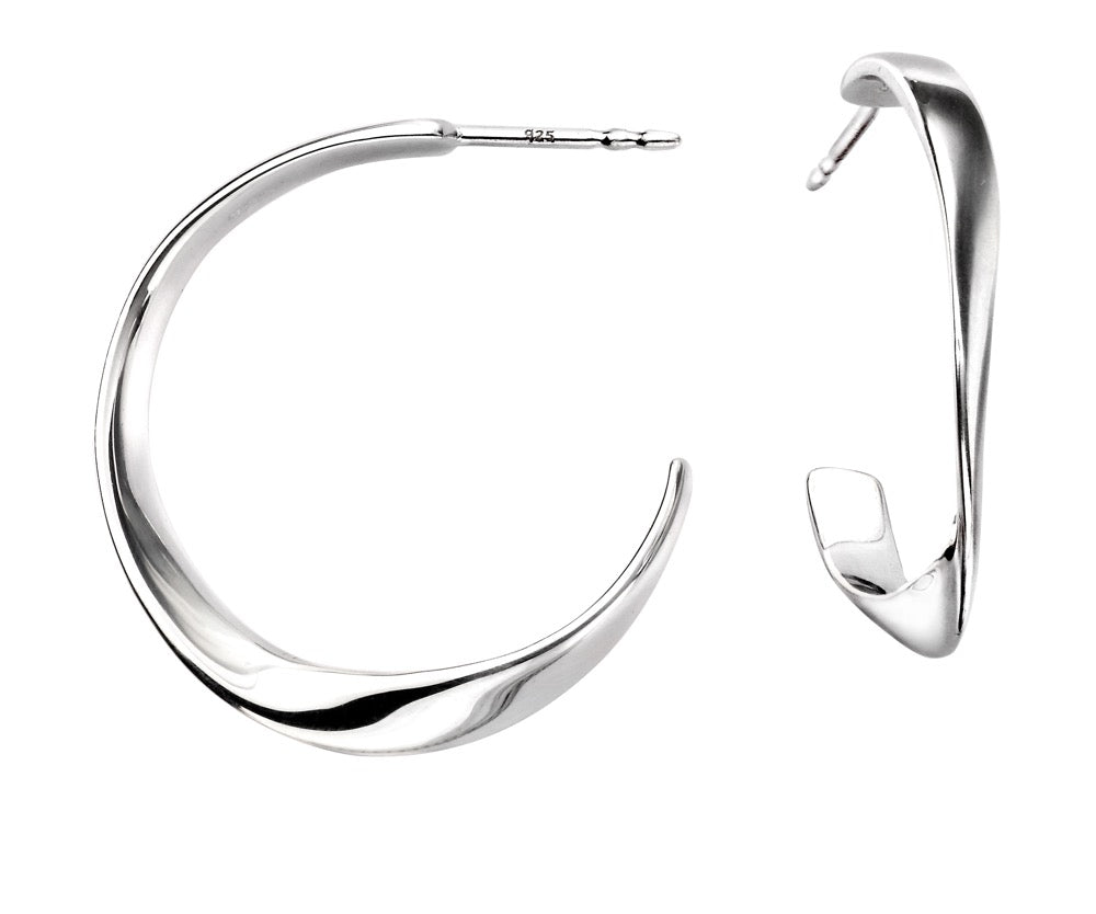 Beginnings Twisted Solid Hoop Earrings