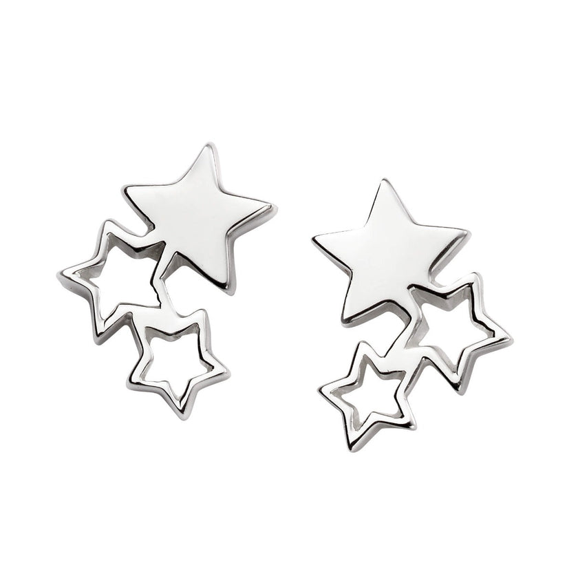 Beginnings Triple Star Stud Earrings