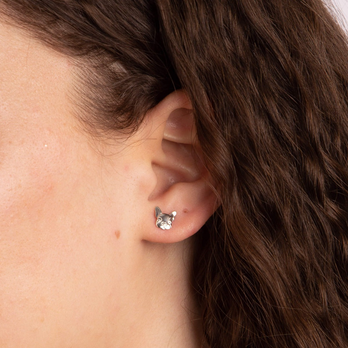 Beginnings French Bulldog Stud Earrings