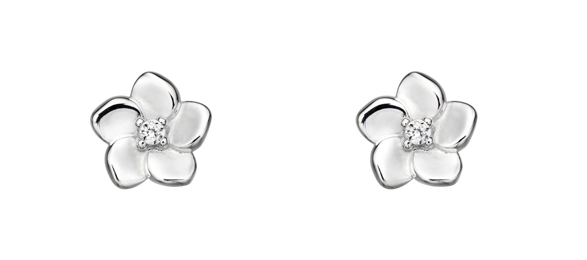 Beginnings Cubic Zirconia Cherry Blossom Earrings