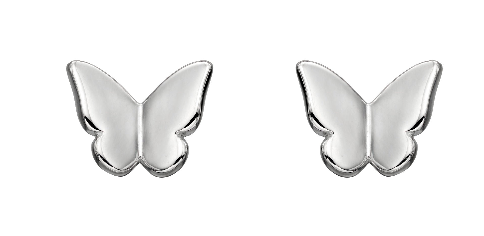 Beginnings Silver Butterfly Stud Earrings