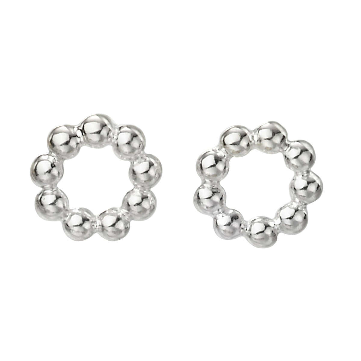 Beginnings Circle Ball Stud Earrings