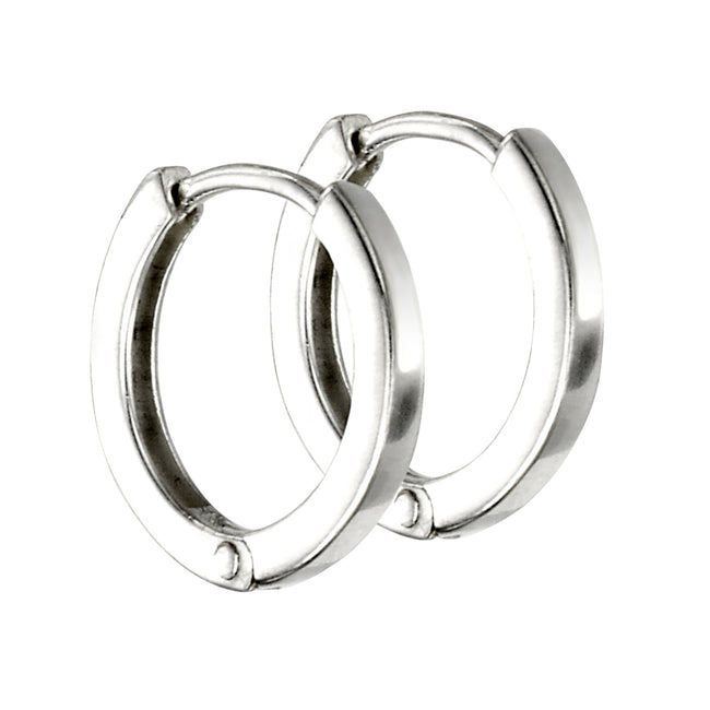 Beginnings Mini Flat Profile Hoop Earrings