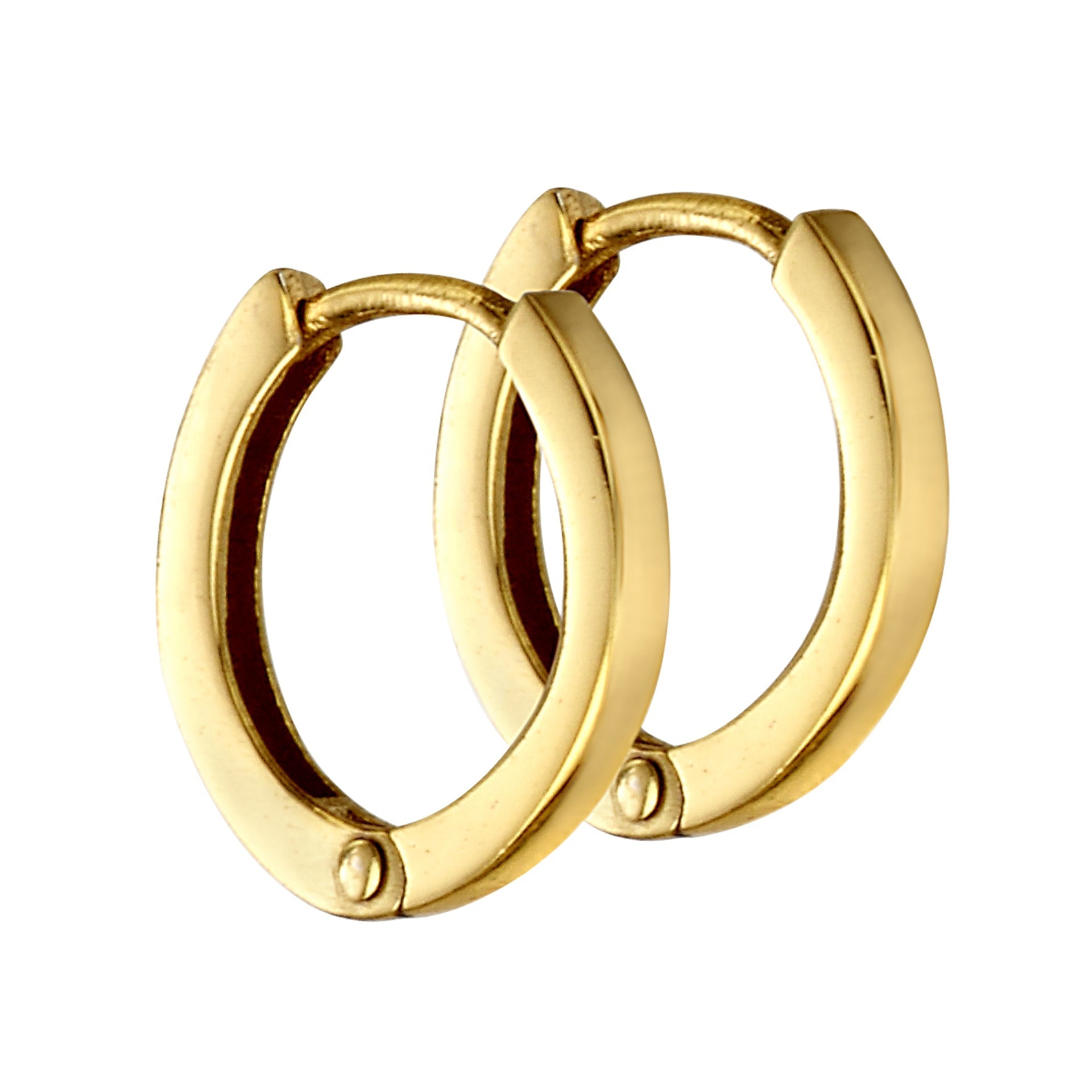 Beginnings Mini Flat Profile Hoop Earrings