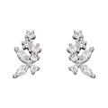 Beginnings Flower Cubic Zirconia Stud Earrings