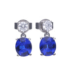 Diamonfire Oval Drop Earrings
