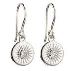 Beginnings Diamond Cut Disc Drop Earrings
