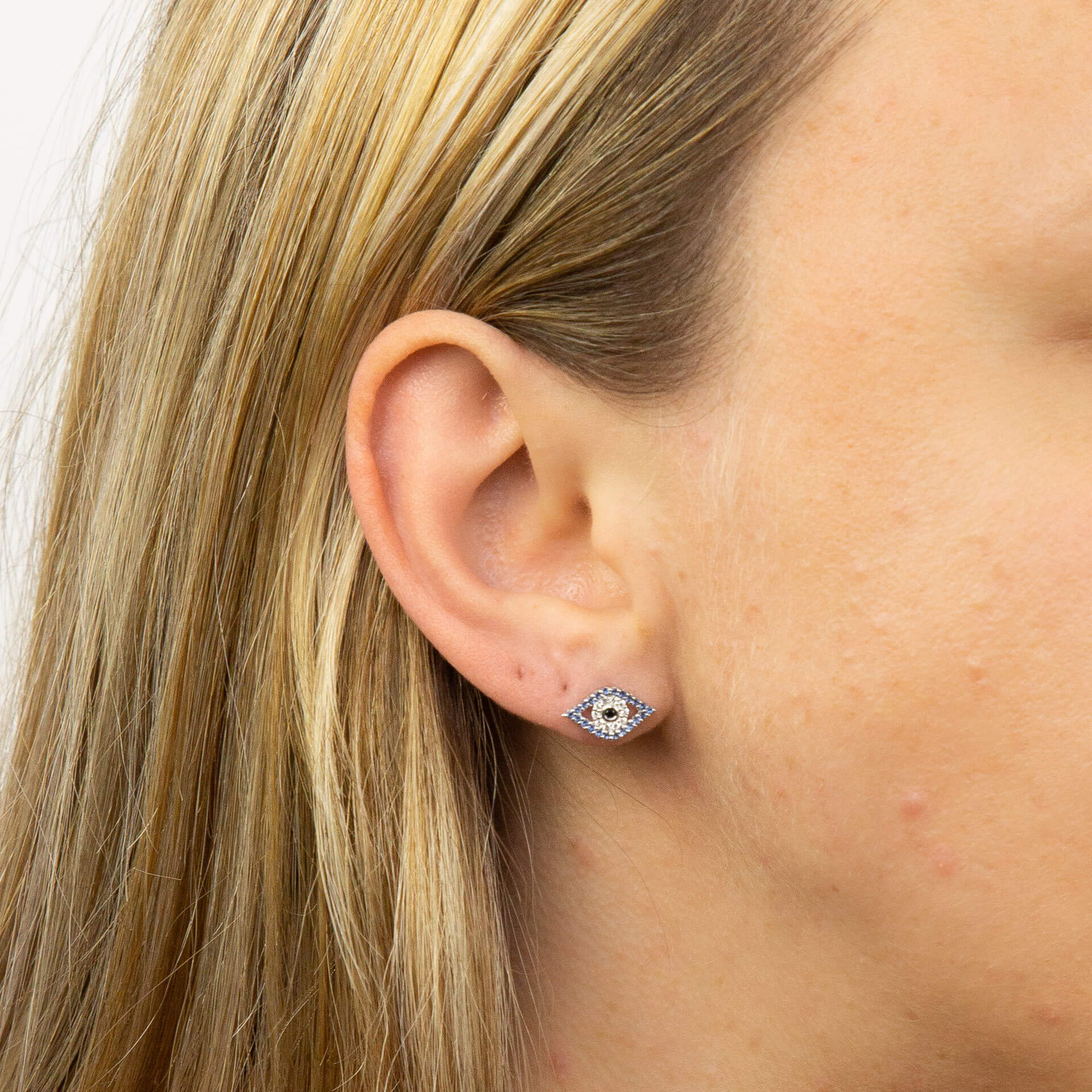 Beginnings Evil Eye Stud Earrings