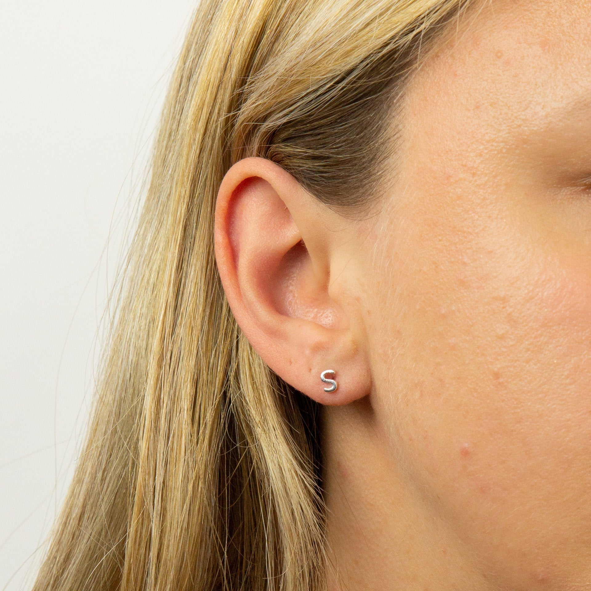 Beginnings Initial Stud Earrings