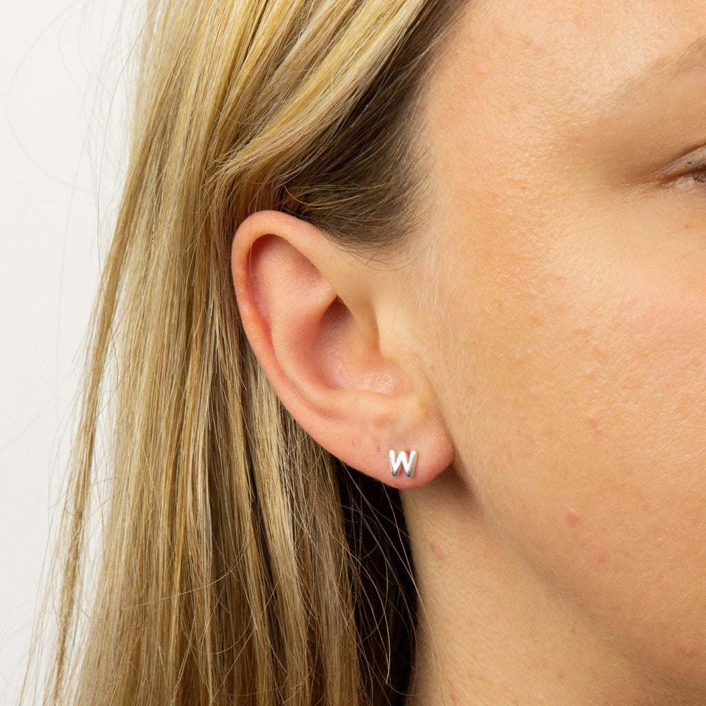 Beginnings Initial Stud Earrings