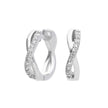 Pendientes de aro Diamonfire Infinity con circonitas