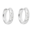 Beginnings Starry Night Hoop Earrings with Cubic Zirconia