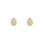Beginnings Teardrop Stud Earrings with Cubic Zirconia