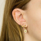 Beginnings Teardrop Stud Earrings with Cubic Zirconia