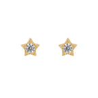 Beginnings Star Stud Earrings with Cubic Zirconia