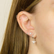 Beginnings Hoop Earrings with Bee Charm