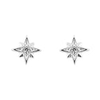 Beginnings Starburst Stud Earrings with Cubic Zirconia