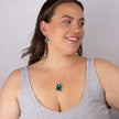 Beginnings Elongated Octagon Crystal Drop Earrings