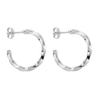 Beginnings Twisted 3/4 Hoop Earrings