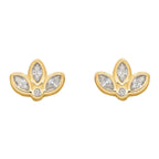 Beginnings Lotus Flower Stud Earrings