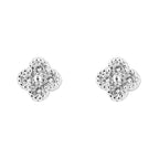 Beginnings Flower Stud Earrings with Cubic Zirconia