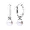 Diamonfire Assembled Hoop Earrings with Shell Pearl